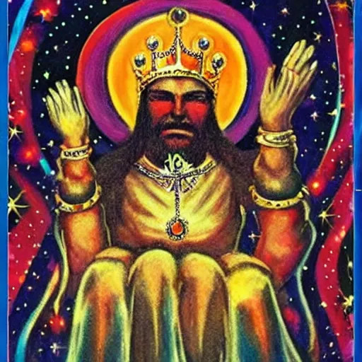 Image similar to cosmic king god