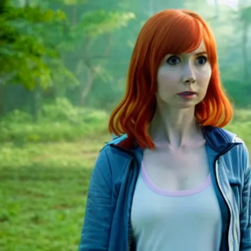 Image similar to film still of Karen Gillan as Misty in Pokémon: Indigo League, 4k