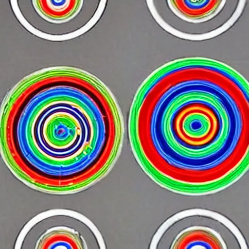 Image similar to a target with different colored rings