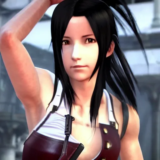 Image similar to Tifa Lockhart from Final Fantasy VII Remake (2020)