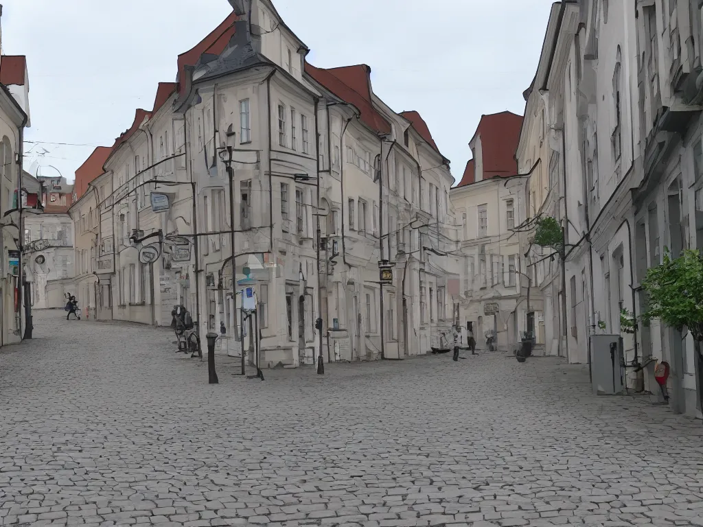 Image similar to Estonia Tartu streets as a PS1 first person video game