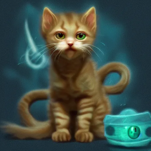 Prompt: Cute elder god kitten 4K