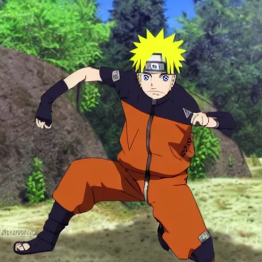 Prompt: Naruto Gigachad