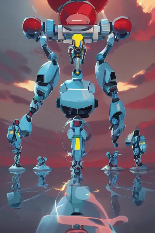 Image similar to metabots medabots medarotto medarot robot minimalist comics sharpen earth defense force tank, behance hd by jesper ejsing, by rhads, makoto shinkai and lois van baarle, ilya kuvshinov, rossdraws global illumination radiating a glowing aura ray tracing hdr