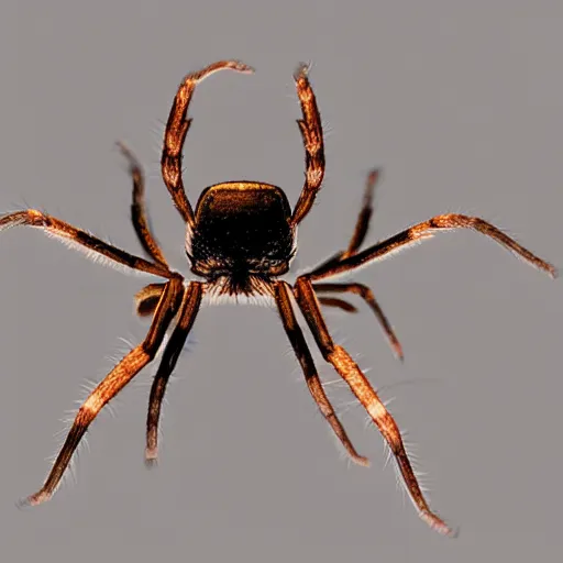 Image similar to a flatuent spider looking surprised