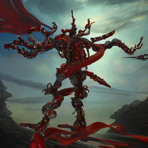 Prompt: Zaraki Kenpachis Powered Up Final Form, Mechanical, detailed, centered, digital painting, artstation, concept art, donato giancola, Joseph Christian Leyendecker, WLOP, Boris Vallejo, Breathtaking, 8k resolution, extremely detailed, beautiful, establishing shot, artistic, hyperrealistic, beautiful face, octane render, cinematic lighting, dramatic lighting, masterpiece