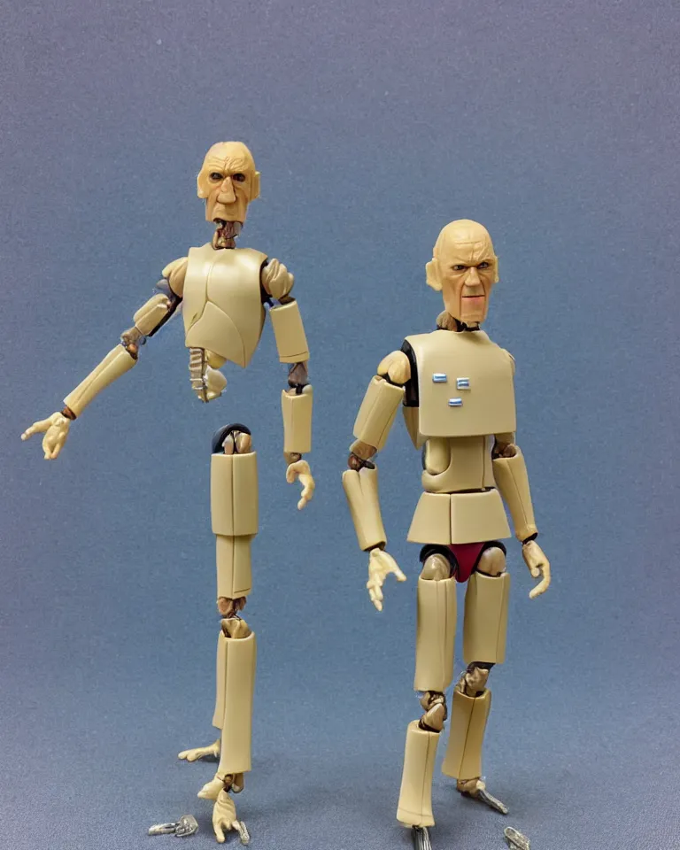 Image similar to photo of a kenner 1 9 8 0's action figure, five points of articulation, normal human proportions, sci - fi, 8 k, full body