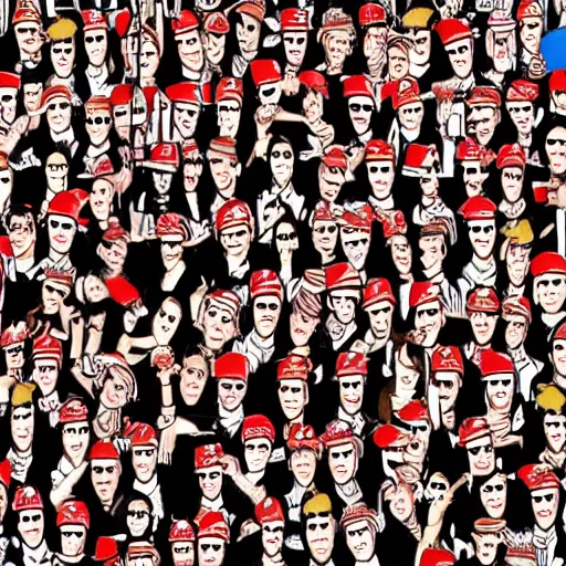 Image similar to where's waldo