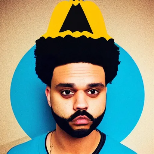 Prompt: Mexican The weeknd, moustache, mexican hat,