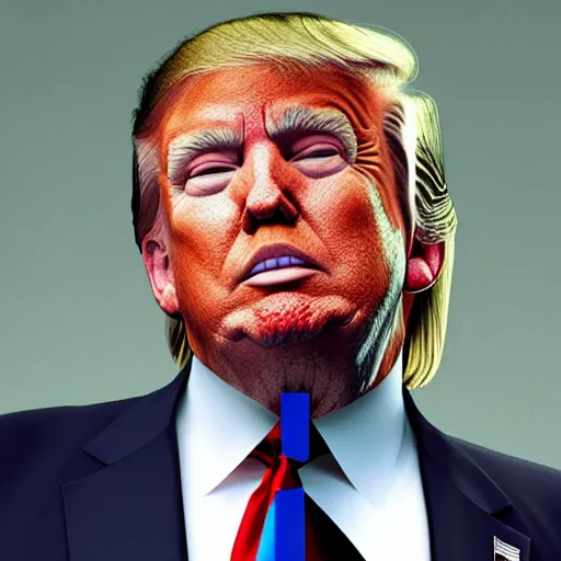 Image similar to color corrected Donald Trump