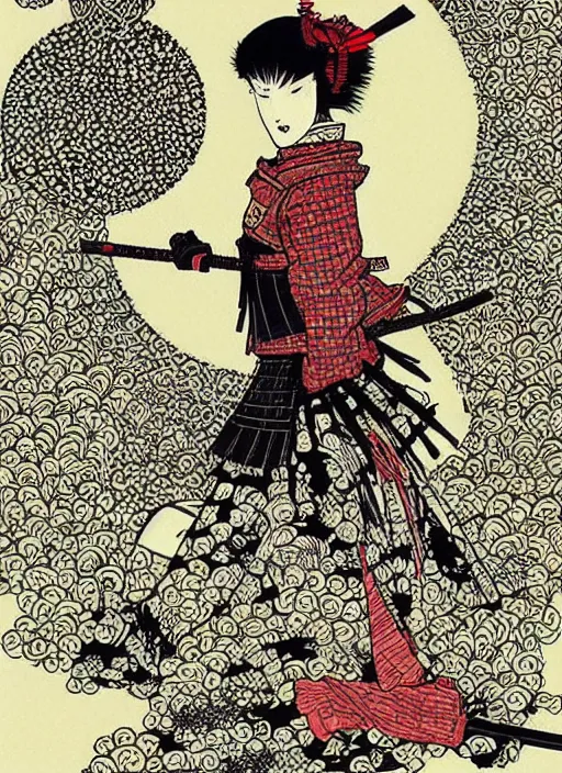 Image similar to Samurai Girl by Yuko Shimizu