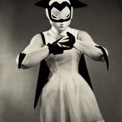 Image similar to elegant woman dressed up as Mortal Kombat pikachu art photo by Frantisek Drtikol