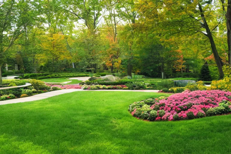 Image similar to beautiful landscaping, olmsted, masterpiece
