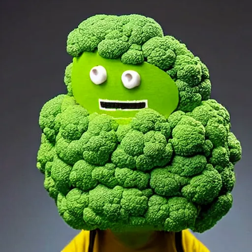 Prompt: claymation anthropomorphic broccoli complaining about the rain