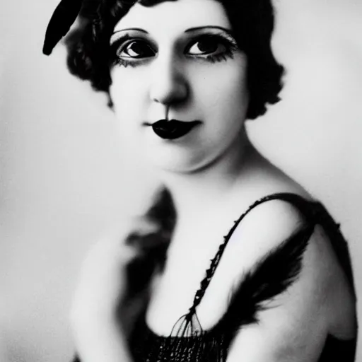 Image similar to a portrait photo of a 1 9 2 0 s woman in a flapper dress, highly detailed, dark, atmospheric, lovecraft
