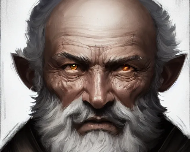 Image similar to old man, deep focus, d & d, fantasy, intricate, elegant, highly detailed, digital painting, artstation, concept art, matte, sharp focus, illustration, hearthstone,