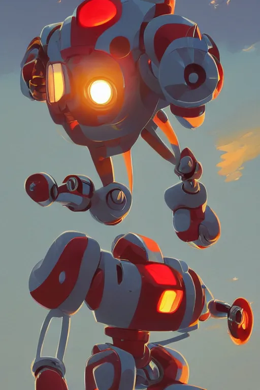 Image similar to metabots medabots medarotto medarot robot minimalist comics, behance hd by jesper ejsing, by rhads, makoto shinkai and lois van baarle, ilya kuvshinov, rossdraws global illumination ray tracing hdr radiating a glowing aura