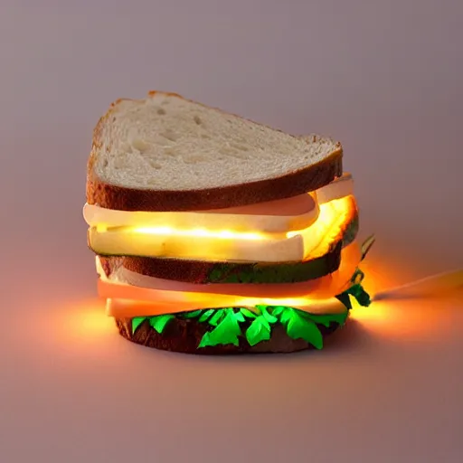 Image similar to sandwich of led lights