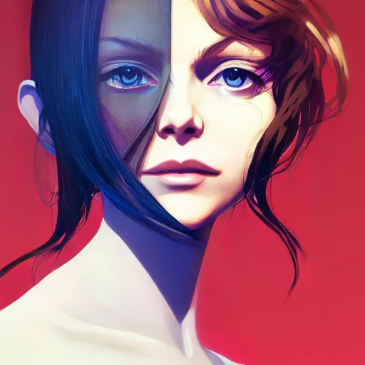 Image similar to a portrait of a beautiful michelle pfeiffer, shattered, art by ilya kuvshinov and wlop and and josan gonzalez, shikanosuke yagaki, mitsumayo, reivaille, digital art, highly detailed, intricate, sharp focus, trending on artstation hq, deviantart, pinterest, unreal engine 5, 4 k uhd image