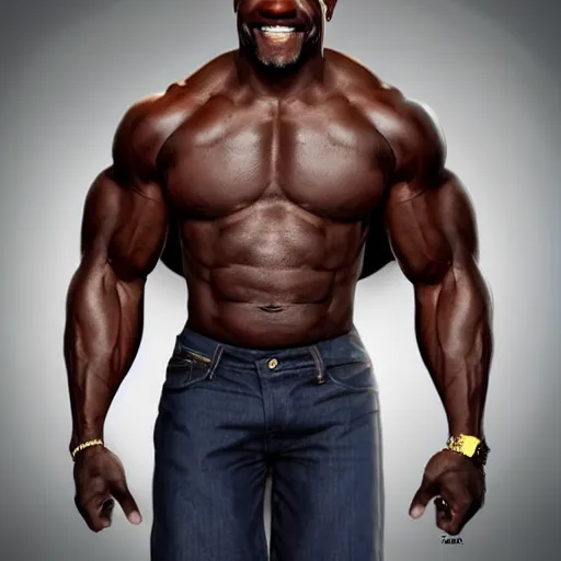 Image similar to Terry Crews if he was skinny, ultra realistic, 8k