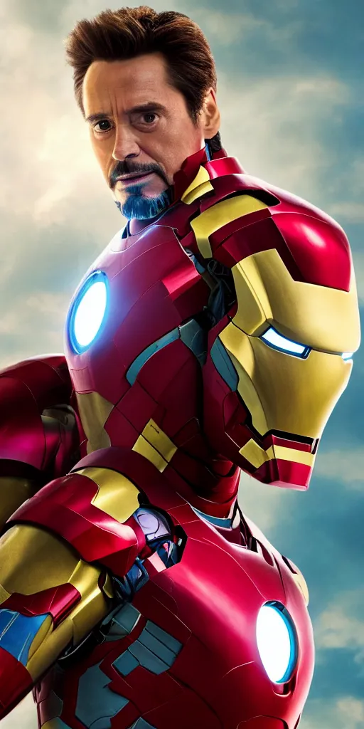 Image similar to jim carrey as iron man, marvel cinematic universe, making out, photo, 8 k resolution, extremely detailed, beautiful, establishing shot, artistic, hyperrealistic, beautiful face, octane render