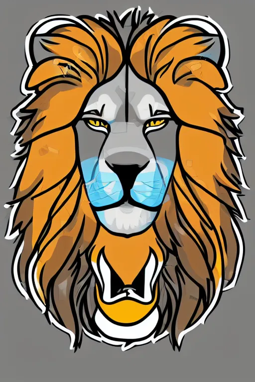 simple lion clip art