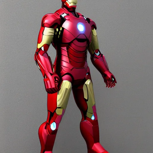 Prompt: ironman with a female body shape