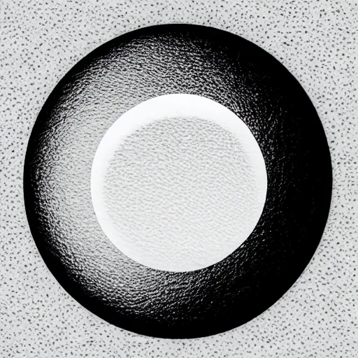 Prompt: black circle on a white background