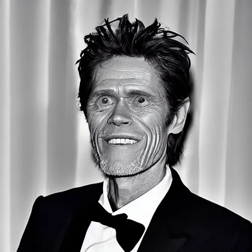 Image similar to photo of willem dafoe as a cake