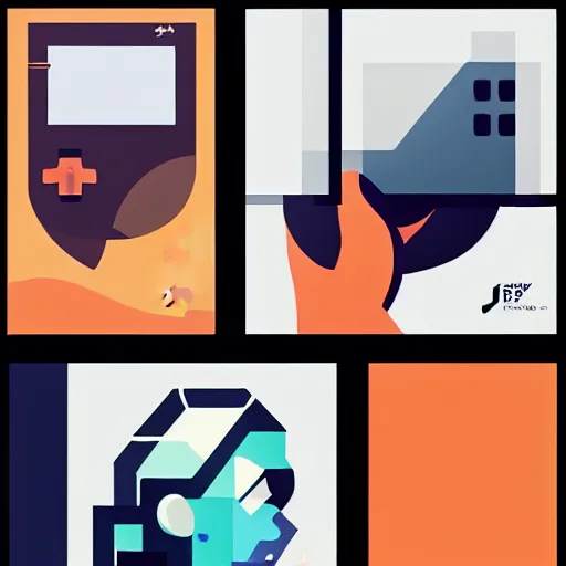 Image similar to face icon stylized minimalist game boy advance, loftis, cory behance hd by jesper ejsing, by rhads, makoto shinkai and lois van baarle, ilya kuvshinov, rossdraws global illumination