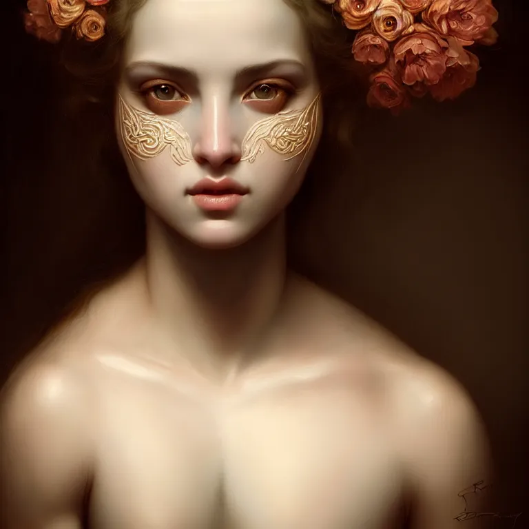 Prompt: epic professional symmetrical digital art of sweet eyes, clear skin, accent lighting, painted, intricate, detailed, cheery, fun, effervescent, by roberto ferri, epic, stunning, gorgeous, much wow, much detail, cinematic, masterpiece, unreal engine render