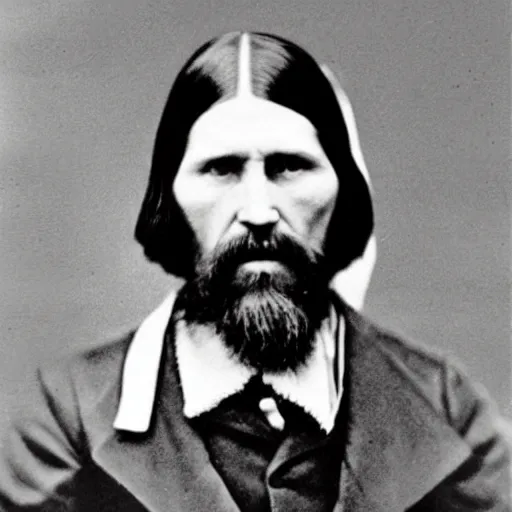 Image similar to rasputin real life photo portrait