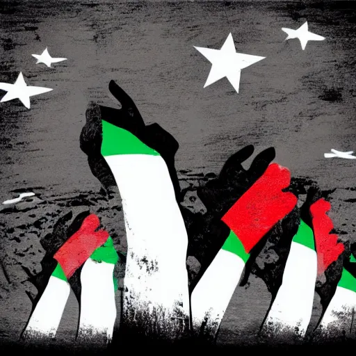 Image similar to illustration of freedom for palestina