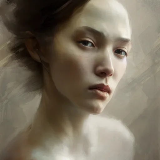 Image similar to tall girl, expressive oil painting, by yoshitaka amano, by greg rutkowski, by jeremy lipking, by artgerm,, h e giger, digital art, octane render