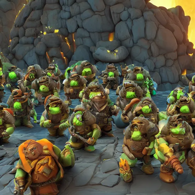 Image similar to deep rock galactic dwarves, 4 k