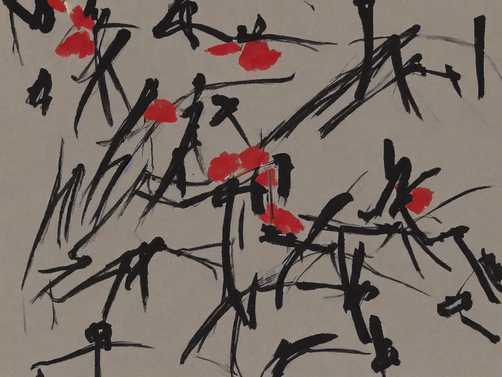 Image similar to painting by qi baishi 齊 白 石