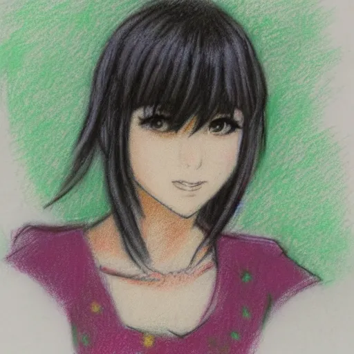 Image similar to Pastel sketch of Makoto Kino