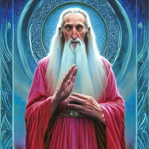 Image similar to majestic Saruman the wise wizard by Mark Brooks, Donato Giancola, Victor Nizovtsev, Scarlett Hooft, Graafland, Chris Moore