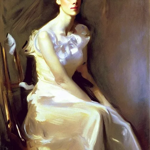 Prompt: a portrait of a beautiful woman by john singer sargent and jenny saville