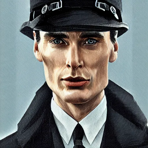 Image similar to a portrait of cillian murphy as tommy shelby, atlantis background, highly detailed, realistic face, digital art, epic, fantasy, in the style of Ian Spriggs, sharp, artstation