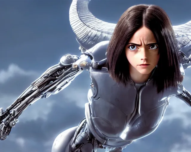 a film still from battle angel alita played by actress | Stable Diffusion |  OpenArt