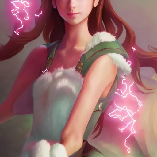 Prompt: head to toe shot of aerith aeris by logan cure, BangkuART, sakimichan, yan gisuka, zeronis, dan eder, nick silva, Ja Mong, 4k, artstation