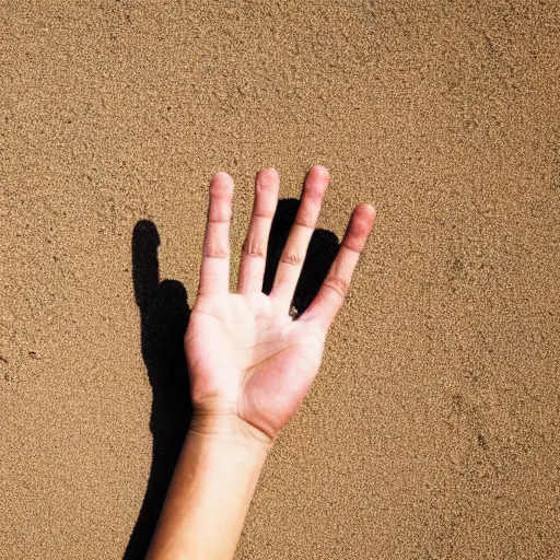 Image similar to desperate hand rising out of sand