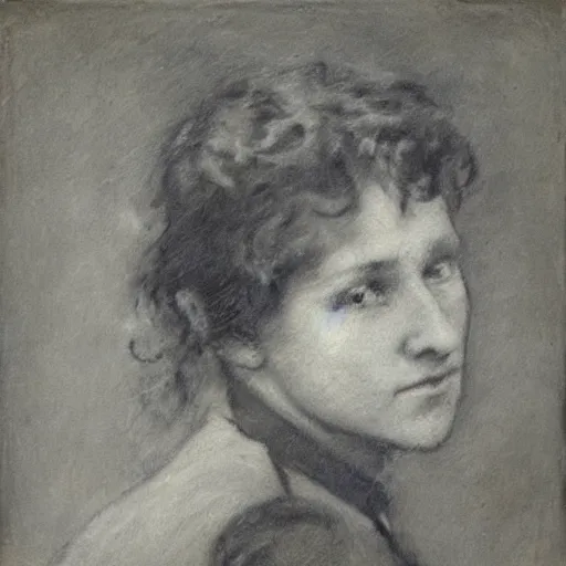 Image similar to ww 1 action heroine, by alfred stevens in charcoal