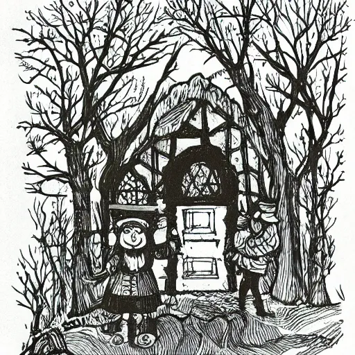 Prompt: hansel and gretel, by nate boyce