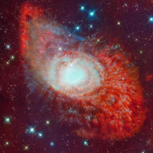 Prompt: spongebob squarepants, navy by chris ware vivid, defined. photograph. ngc 7 2 9 3 helix nebula in intrared by vista telescope, chile.
