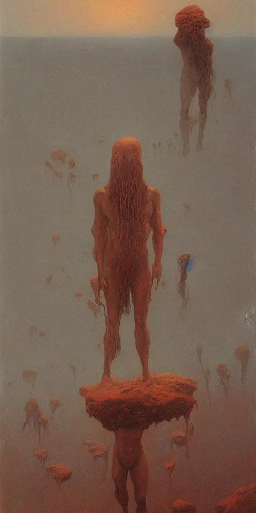 Image similar to stonepunk by zdzisław beksinski