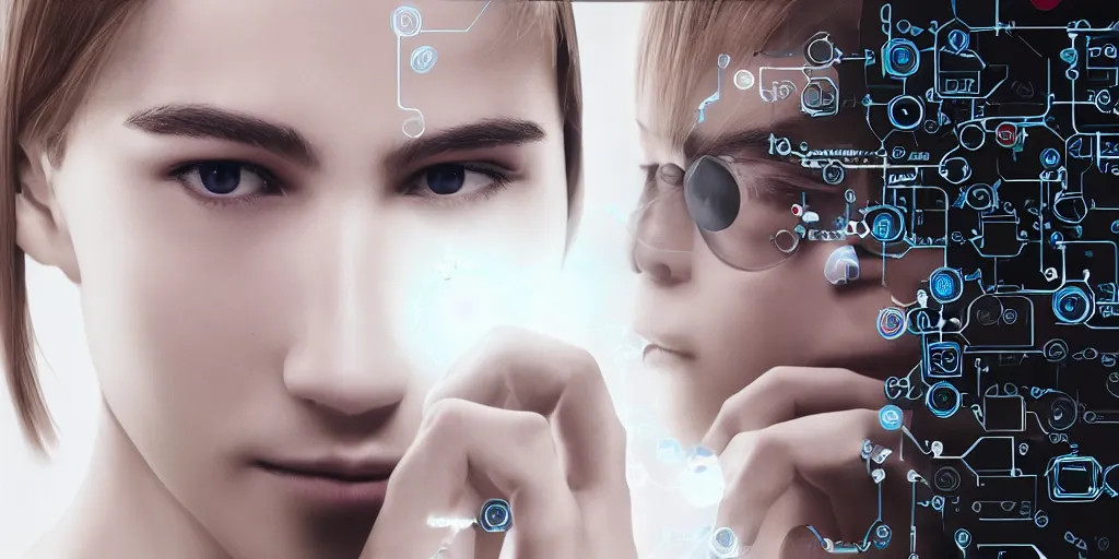 Image similar to ex machina ai artificial intelligence android, clear focus