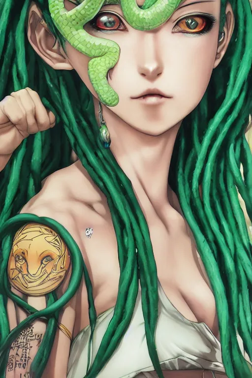 ART OF MAIIMOU  Green snake magician