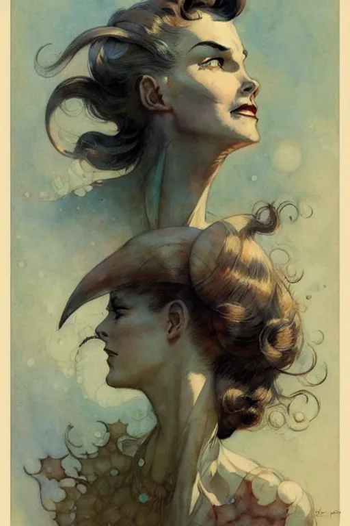 Image similar to (((((1950s science fiction cover art . muted colors.))))) by Jean-Baptiste Monge !!!!!!!!!!!!!!!!!!!!!!!!!!!